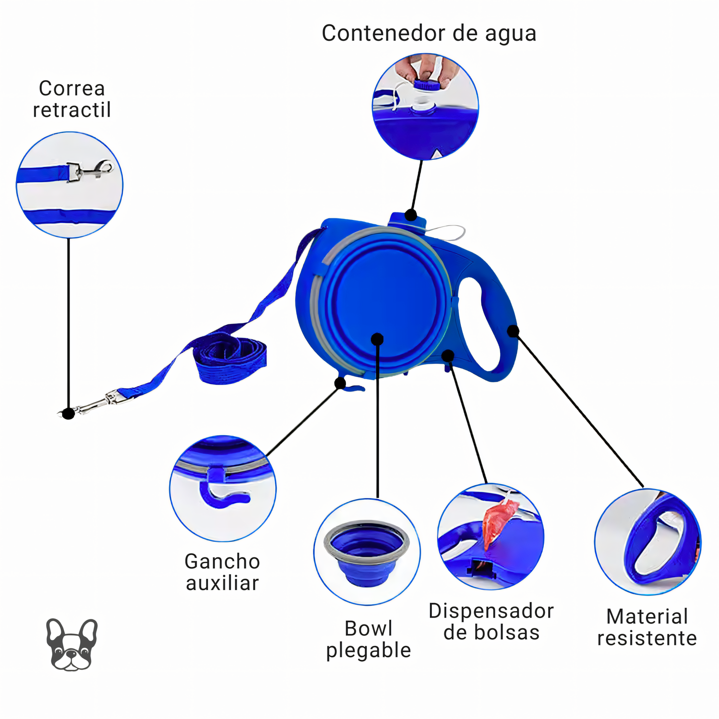 PetDrop™ - Correa 5 en 1 para perros